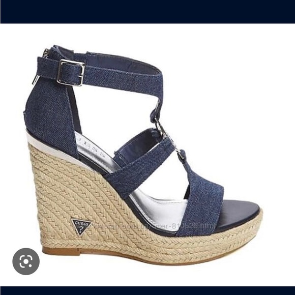 Guess Denim Wedges - Picture 2 of 6